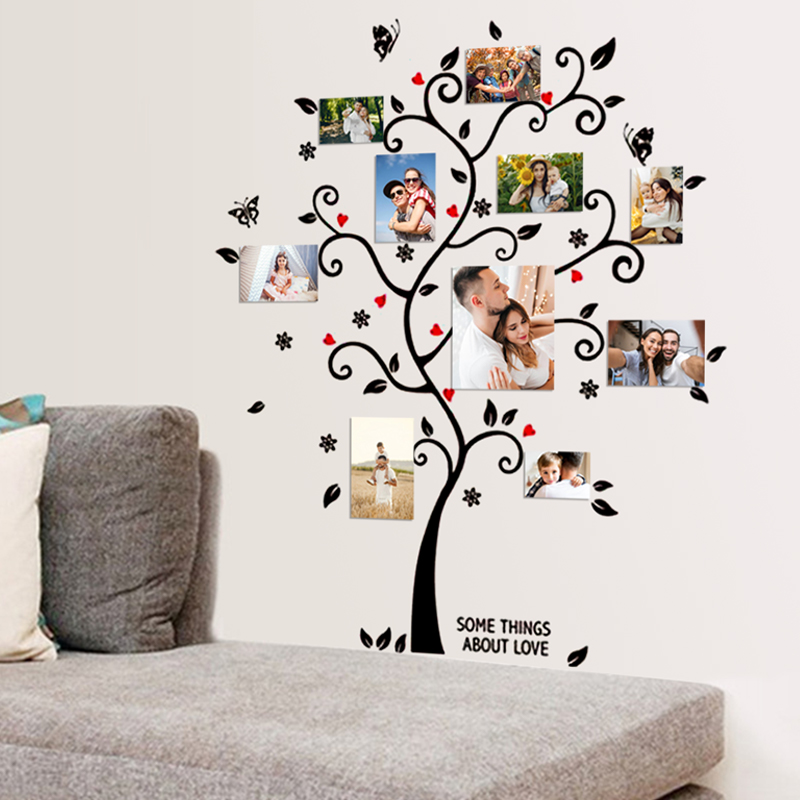 DIY 가족 사진 프레임 나무 벽 스티커 홈 장식 거실 - Family Tree Print 리뷰 및 가격