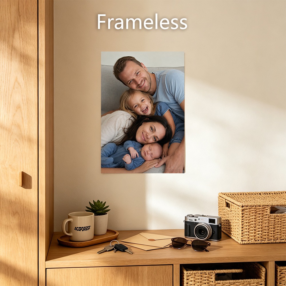2D 맞춤형 사진 캔버스 벽 장식, 나무 프레임 포함, - Engraved Wood Frame 리뷰 및 가격